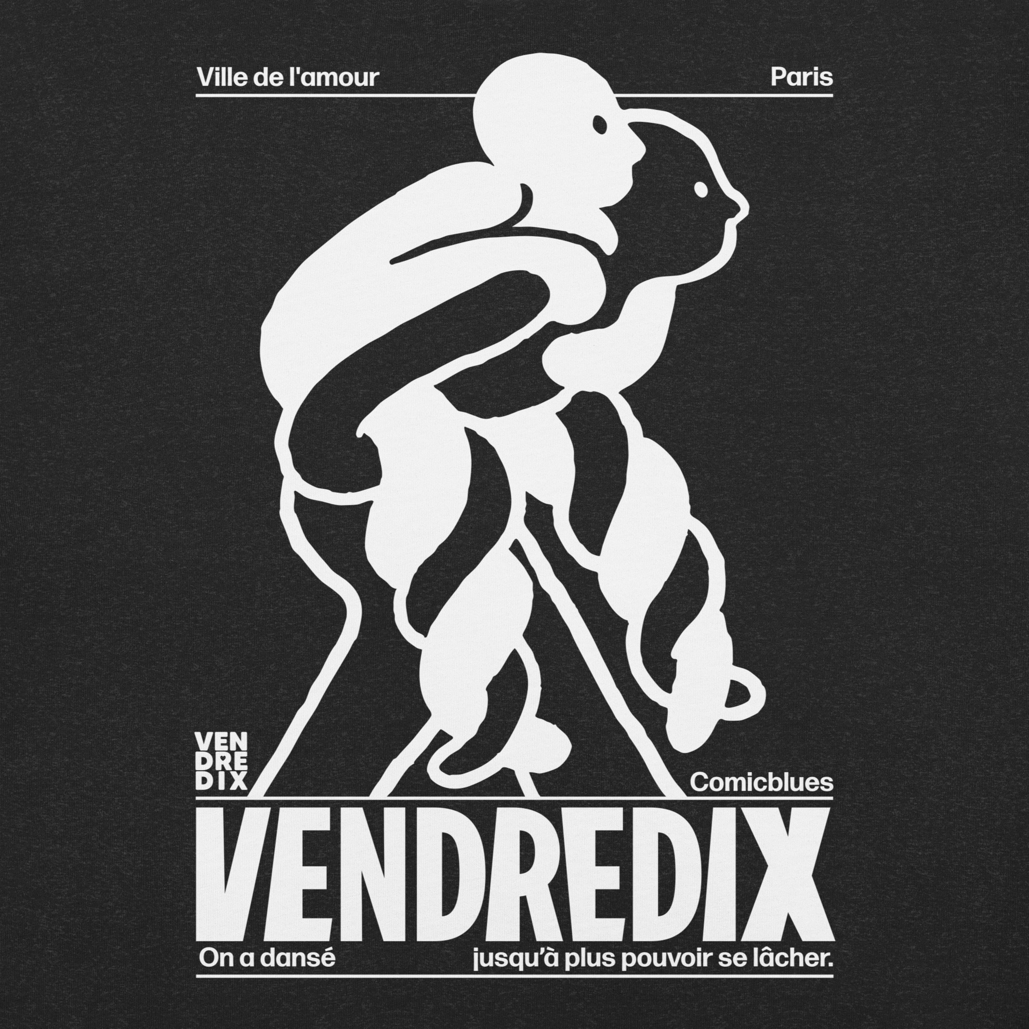 T-shirt Ville de l’Amour — VendrediX x Comic Blues | Édition limitée